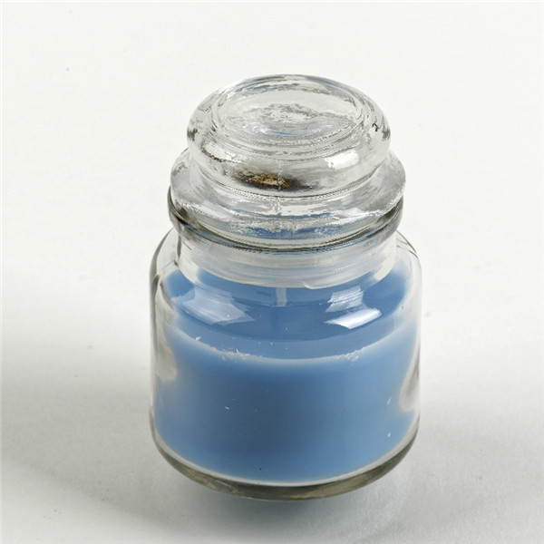 Color Scented Glass Jar Candle With Lid