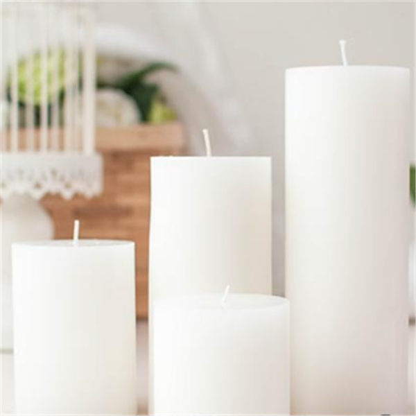 Hot Sale Unscented Customized Ivory White Pillar Restaurant Dinners Use Candles for Weddings / Home 