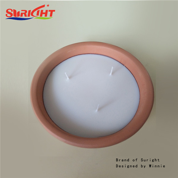 No Anti-dumping Duty Outdoor Use Garden Anti-mosquito Use Clay Pot Bowl Holder Filling Citranella Paraffin Wax Candles